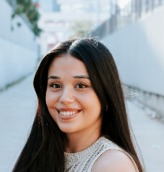 a young girl with dark hair